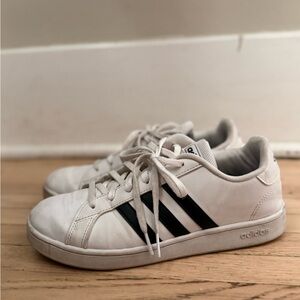 Adidas Classic White and Black Sneakers